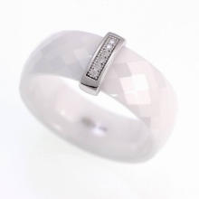 Cerâmica Sterling Silver Jewelry Ring (R20006)